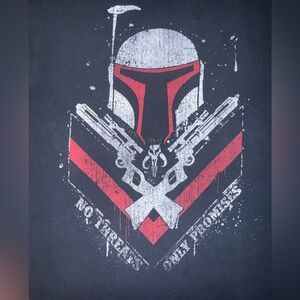 Star Wars Black T-Shirt with White Logo